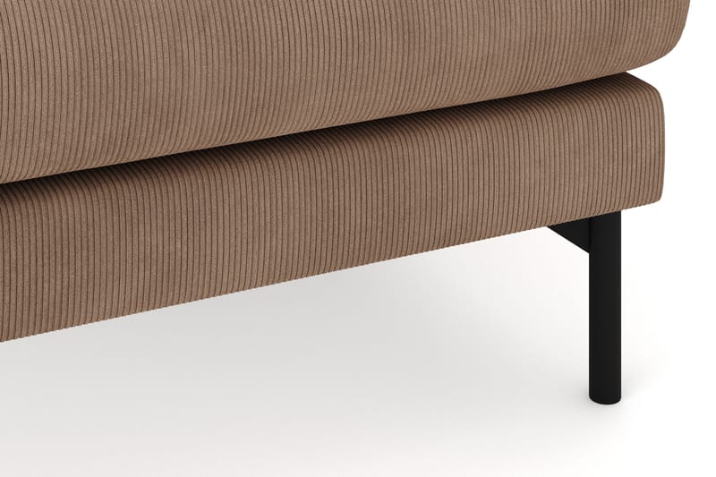 Menard 4-sits Högervänd U-formad Soffa med Divan och Schäslong i Manchester - Brun - Möbler - Soffa - U-soffa
