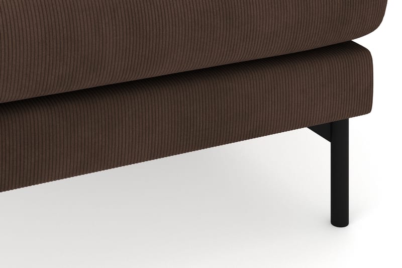 Menard 4-sits Högervänd U-formad Soffa med Divan och Schäslong i Manchester - Brun - Möbler - Soffa - U-soffa