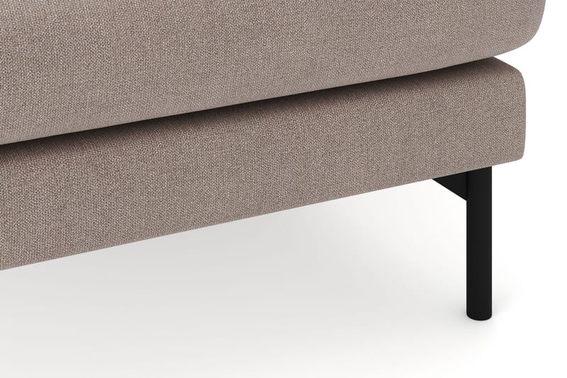 Menard 4-sits Högervänd U-formad Soffa med Divan och Schäslong i Tyg - Brun - Möbler - Soffa - U-soffa