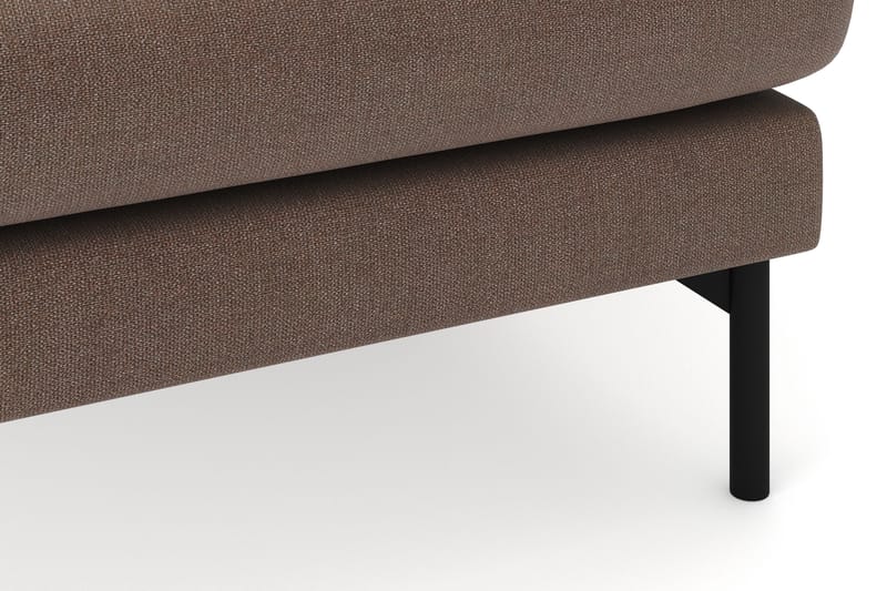 Menard 4-sits Högervänd U-formad Soffa med Divan och Schäslong i Tyg - Brun - Möbler - Soffa - U-soffa