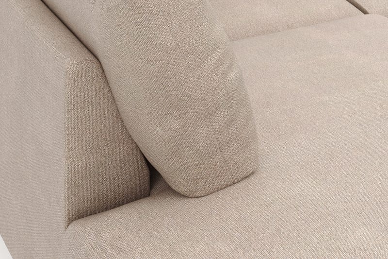 Menard 4-sits Vänstervänd Stor U-formad Djup Large Soffa med Divan och Schäslong i Tyg - Beige - Möbler - Soffa - U-soffa