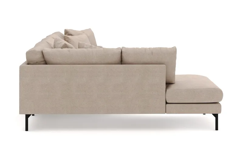 Menard 4-sits Vänstervänd U-formad Large Soffa med Divan och Schäslong i Tyg - Beige - Möbler - Soffa - U-soffa