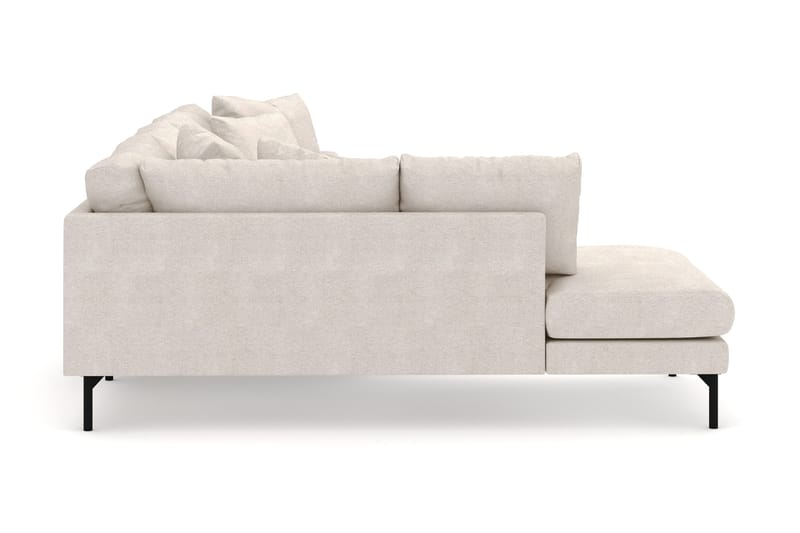 Menard 4-sits Vänstervänd Stor U-formad Djup Large Soffa med Divan och Schäslong i Tyg - Beige - Möbler - Soffa - U-soffa