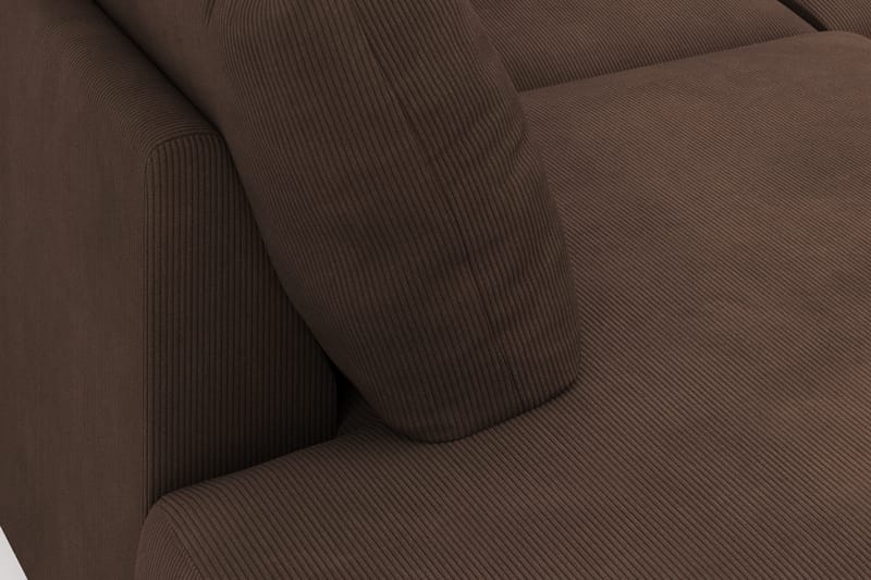 Menard 4-sits Vänstervänd U-formad Large Soffa med Divan och Schäslong i Manchester - Brun - Möbler - Soffa - U-soffa