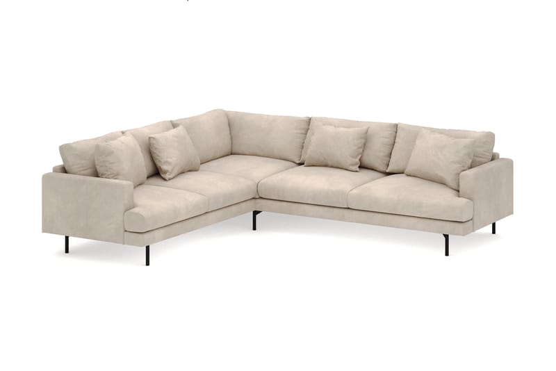 Menard 6-sits Vänstervänd L-formad Hörnsoffa i Manchester - Greige - Möbler - Soffa - Hörnsoffa