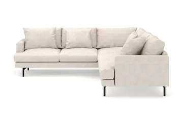 Menard 6-sits Vänstervänd L-formad Hörnsoffa i Tyg - Beige - Möbler - Soffa - Hörnsoffa