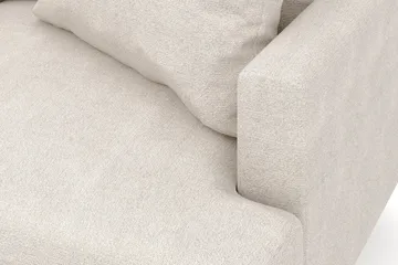 Menard 6-sits Vänstervänd L-formad Hörnsoffa i Tyg - Beige - Möbler - Soffa - Hörnsoffa