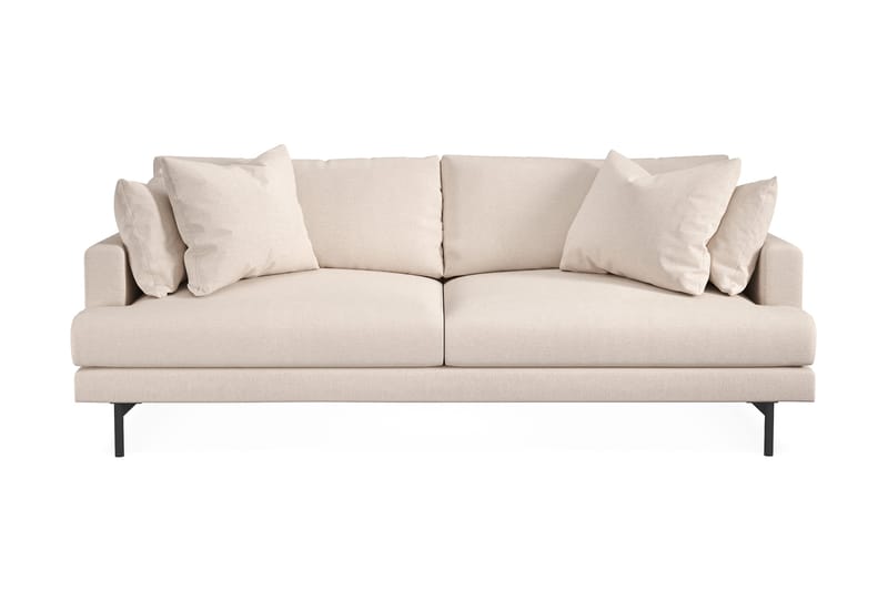 Menard Soffgrupp 4-sits + 4-sits Djup Tygsoffa 225 cm bred - Beige - Möbler - Soffa - Soffgrupp