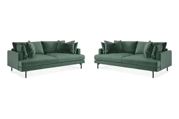 Menard Soffgrupp 4-sits + 4-sits Sammetssoffa