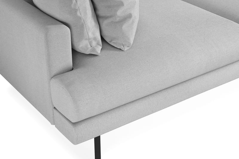 Menard Soffgrupp 4-sits + 4-sits Tygsoffa - Ljusgrå - Möbler - Soffa - Soffgrupp