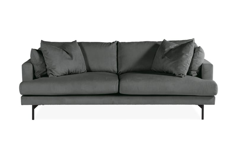 Menard Soffgrupp 4-sits + 4-sits Manchestersoffa - Grå - Möbler - Soffa - Soffgrupp