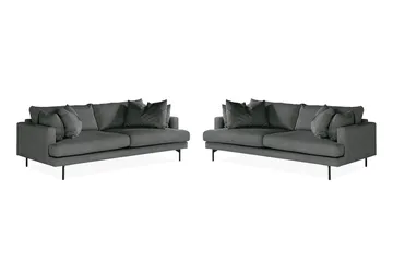 Menard Soffgrupp 4-sits + 4-sits Manchestersoffa