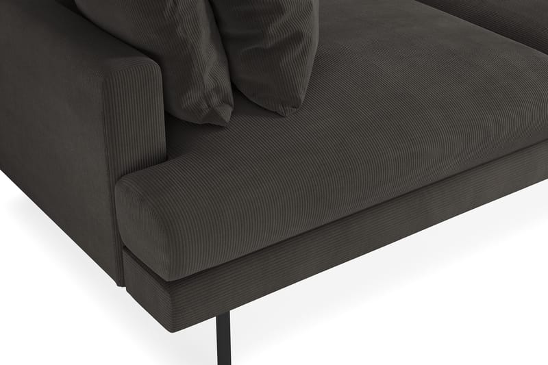 Menard Soffgrupp 4-sits + 4-sits Manchestersoffa - Mörkgrå - Möbler - Soffa - Soffgrupp
