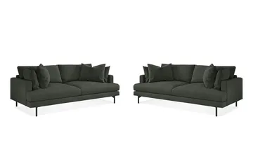 Menard Soffgrupp 4-sits + 4-sits Manchestersoffa