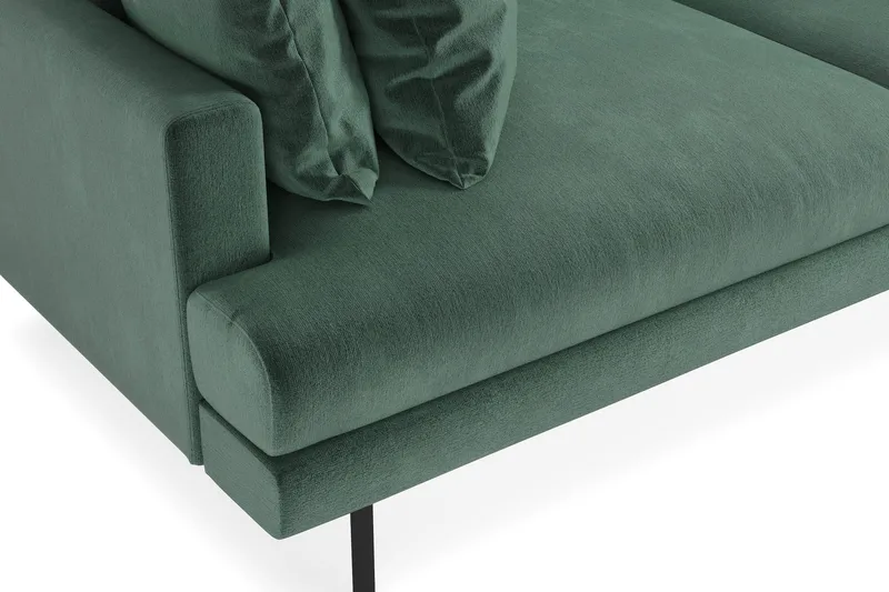 Menard Soffgrupp 4-sits + 4-sits Sammetssoffa - Mörkgrön - Möbler - Soffa - Soffgrupp