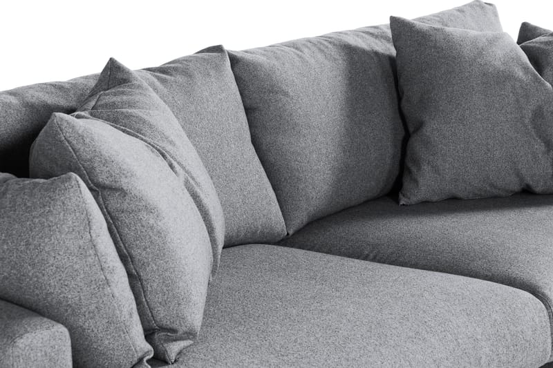 Menard Soffgrupp 4-sits + 4-sits Tygsoffa - Grå - Möbler - Soffa - Soffgrupp