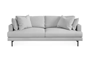 Menard Soffgrupp 4-sits + 4-sits Tygsoffa - Ljusgrå - Möbler - Soffa - Soffgrupp