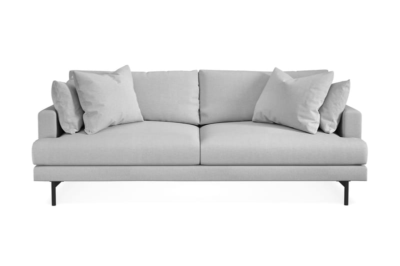 Menard Soffgrupp 4-sits + 4-sits Tygsoffa - Ljusgrå - Möbler - Soffa - Soffgrupp