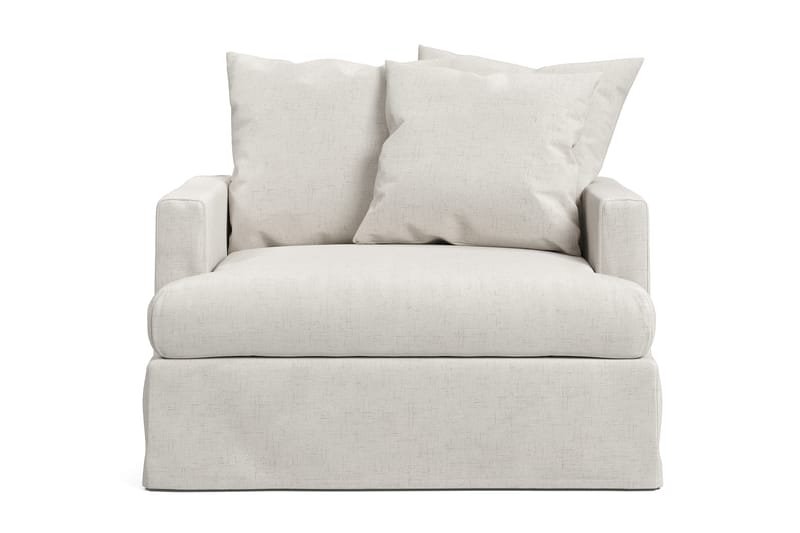 Menard Soffgrupp 4-sits Högervänd L-formad Schäslongsoffa + Fåtölj i Bouclé - Vit - Möbler - Soffa - Divansoffor & schäslongsoffa