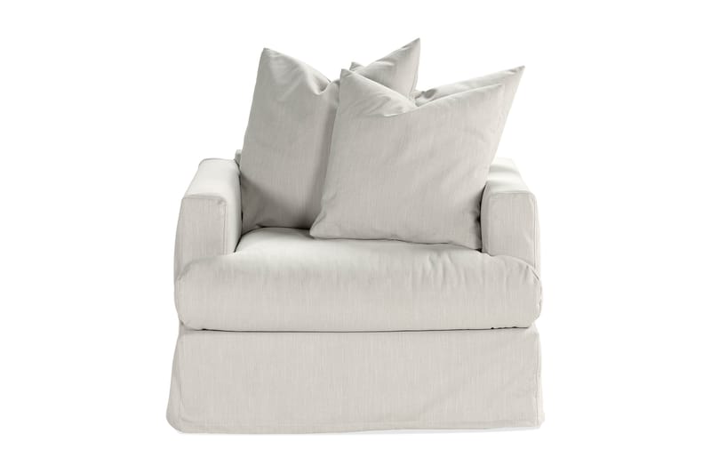 Menard Soffgrupp 4-sits Högervänd L-formad Schäslongsoffa + Fåtölj i Tyg - Ljusgrå - Möbler - Soffa - Divansoffor & schäslongsoffa