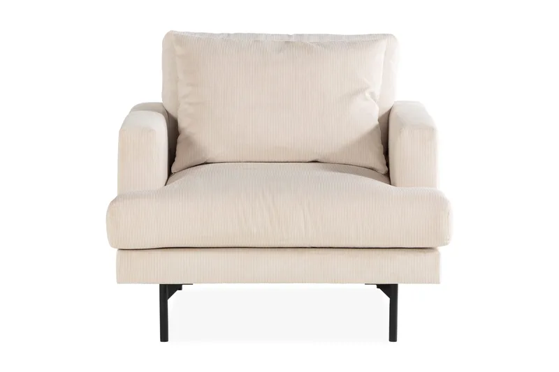 Menard Soffgrupp 4-sits Vänstervänd L-formad Schäslongsoffa + Stor Fåtölj i Manchester - Beige - Möbler - Soffa - Soffgrupp