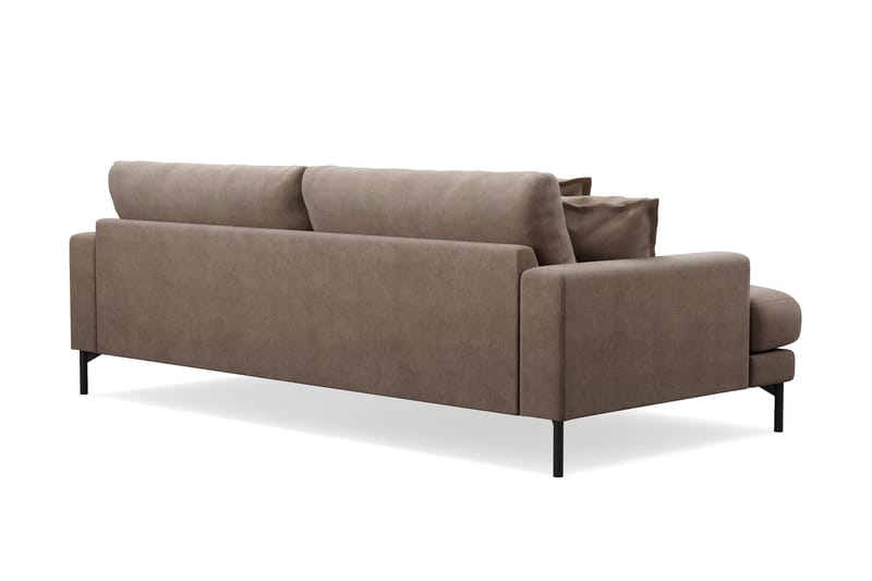 Menard Premium 4-sits Djup Soffa i Tyg - Brun - Möbler - Soffa - 4 sits soffa