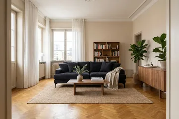 Menard Premium 4-sits Djup Soffa i Chenille - Trenza 01, Svart Chenille - Möbler - Soffa - 4 sits soffa