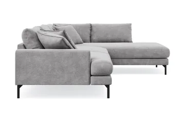Menard Premium 5-sits Högervänd L-formad Djup Schäslongsoffa i Chenille - Trenza 03, Grå Chenille - Möbler - Soffa - Divansoffor & schäslongsoffa