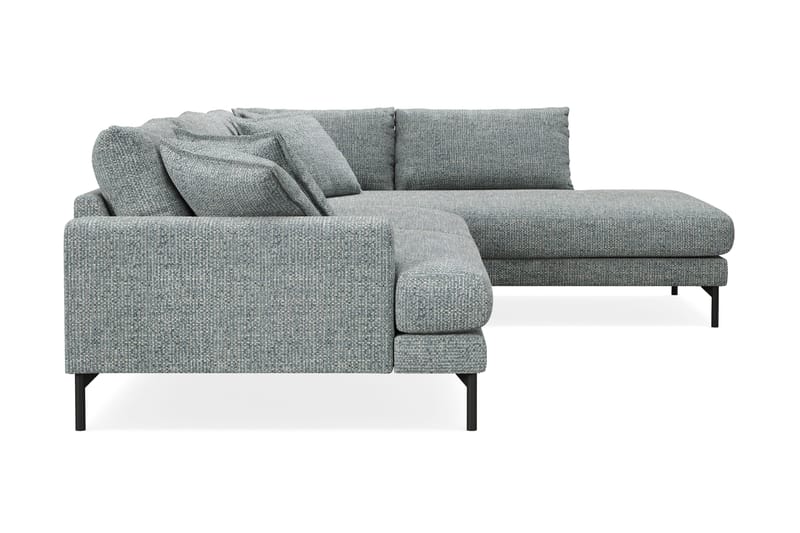 Menard Premium 5-sits Högervänd L-formad Djup Schäslongsoffa i Chenille - Grå/Blå - Möbler - Soffa - Divansoffor & schäslongsoffa