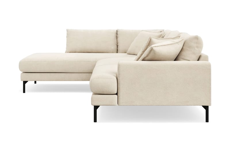 Menard Premium 5-sits Vänstervänd L-formad Djup Schäslongsoffa i Chenille - Beige - Möbler - Soffa - Divansoffor & schäslongsoffa