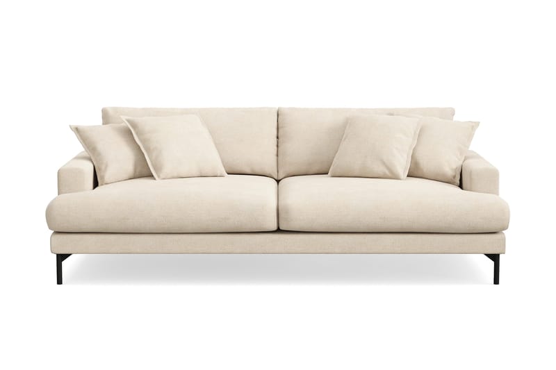 Menard Premium 4-sits Djup Soffa i Chenille - Beige - Möbler - Soffa - 4 sits soffa
