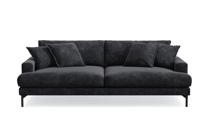 Menard Premium 4-sits Djup Soffa i Chenille, Svartt