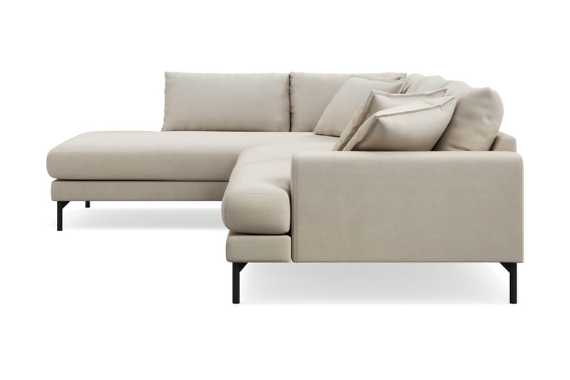 Menard Premium 5-sits Vänstervänd L-formad Djup Schäslongsoffa i Tyg - Beige - Möbler - Soffa - Divansoffor & schäslongsoffa
