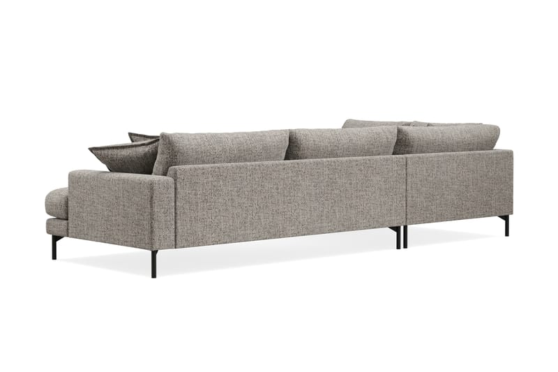 Menard Premium 5-sits Vänstervänd L-formad Djup Schäslongsoffa i Chenille - Grå - Möbler - Soffa - Divansoffor & schäslongsoffa