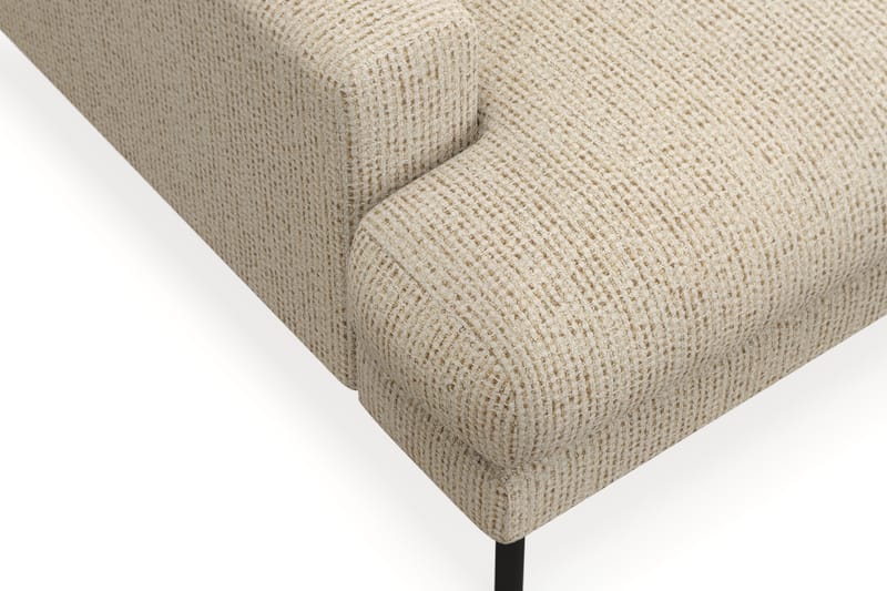 Menard Premium 5-sits Högervänd L-formad Djup Schäslongsoffa i Chenille - Beige - Möbler - Soffa - Divansoffor & schäslongsoffa