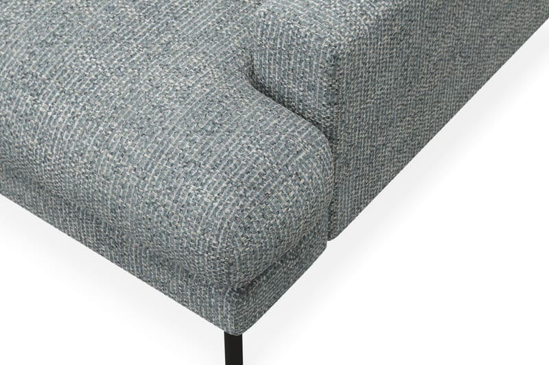 Menard Premium 5-sits Vänstervänd L-formad Djup Schäslongsoffa i Chenille - Grå/Blå - Möbler - Soffa - Divansoffor & schäslongsoffa