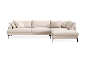 Menard Premium 5-sits Högervänd L-formad Djup Schäslongsoffa i Bouclé
