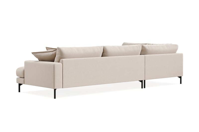 Menard Premium 5-sits Vänstervänd L-formad Djup Schäslongsoffa i Bouclé - Ljusbeige - Möbler - Soffa - Divansoffor & schäslongsoffa