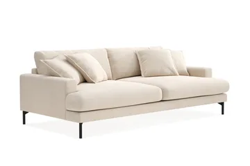 Menard Premium 4-sits Djup Soffa i Chenille - Ljusbeige - Möbler - Soffa - 4 sits soffa