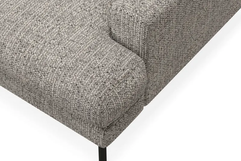 Menard Premium 5-sits Vänstervänd L-formad Djup Schäslongsoffa i Chenille - Grå - Möbler - Soffa - Divansoffor & schäslongsoffa