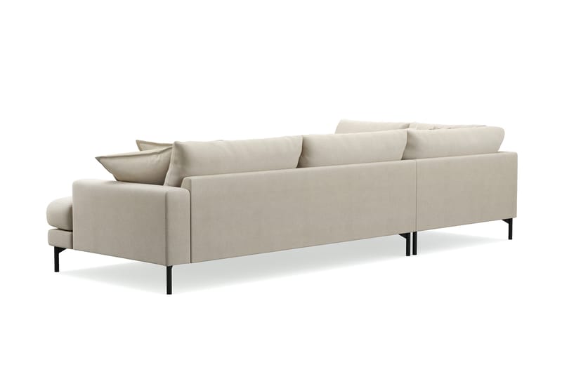 Menard Premium 5-sits Vänstervänd L-formad Djup Schäslongsoffa i Tyg - Beige - Möbler - Soffa - Divansoffor & schäslongsoffa