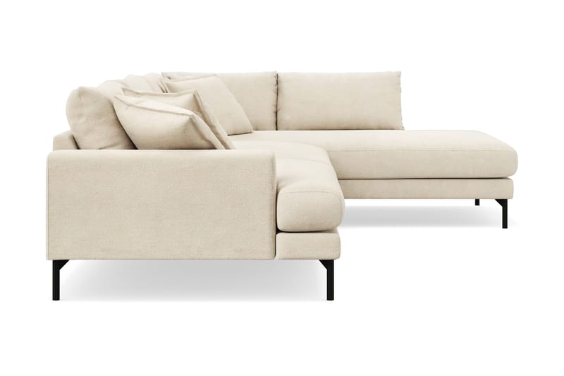 Menard Premium 5-sits Högervänd L-formad Djup Schäslongsoffa i Chenille - Beige - Möbler - Soffa - Divansoffor & schäslongsoffa