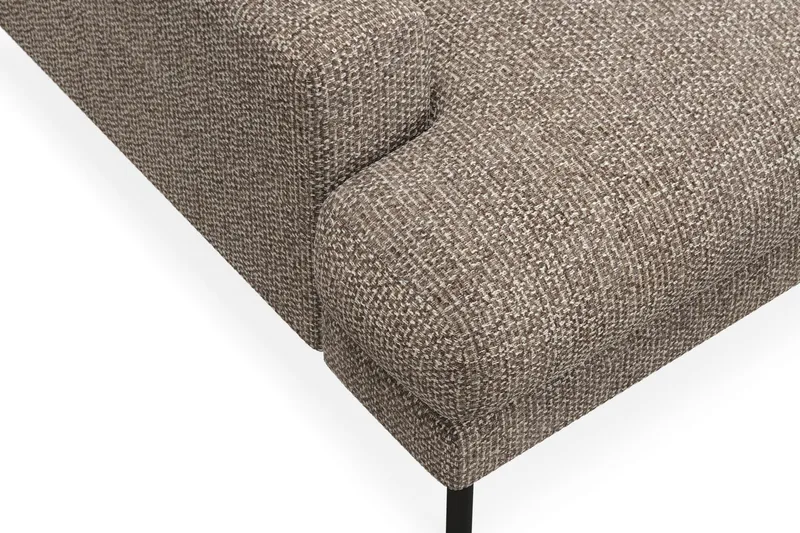 Menard Premium 5-sits Högervänd L-formad Djup Schäslongsoffa i Chenille - Brun - Möbler - Soffa - Divansoffor & schäslongsoffa
