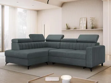 Milano 4-sits Bäddsoffa schäslong vänster med förvaring - Mörkgrå - Möbler - Soffa - Bäddsoffa