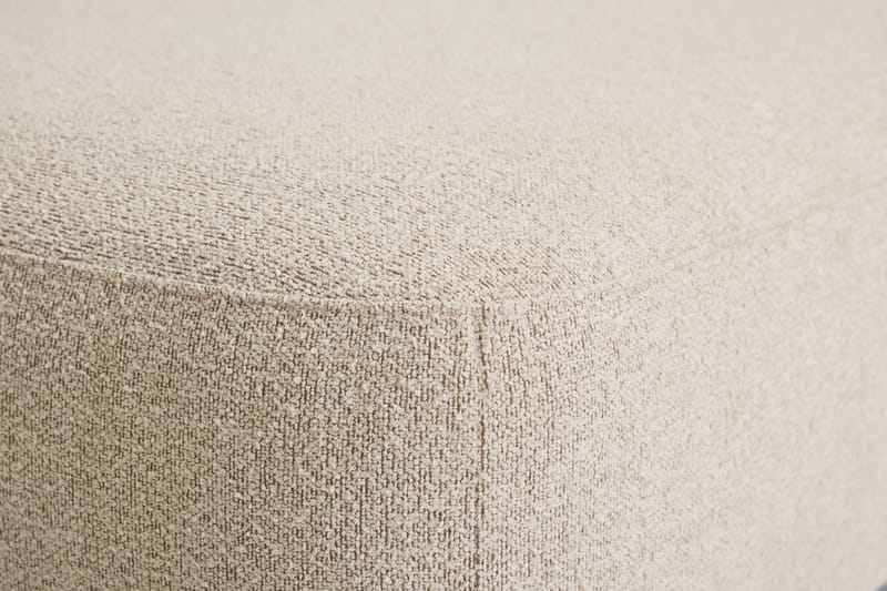 Milano 5-sits Rundad Högervänd L-soffa med Låg Rygg i Beige Boucle - Möbler - Soffa - Divansoffor & schäslongsoffa