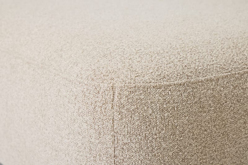 Milano 5-sits Rundad Vänstervänd L-soffa med Låg Rygg i Beige Boucle - Möbler - Soffa - Divansoffor & schäslongsoffa