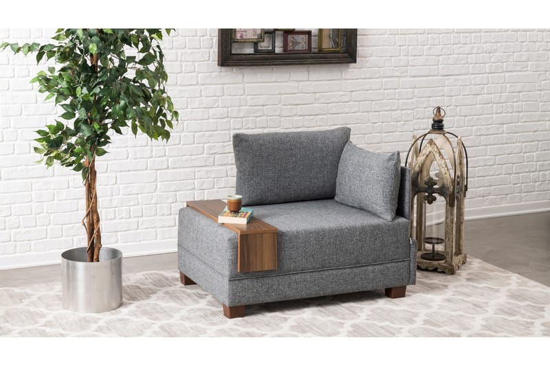 Algeria Fåtölj Höger - Grå - Möbler - Soffa - Modulsoffor - Övriga moduler till modulsoffa