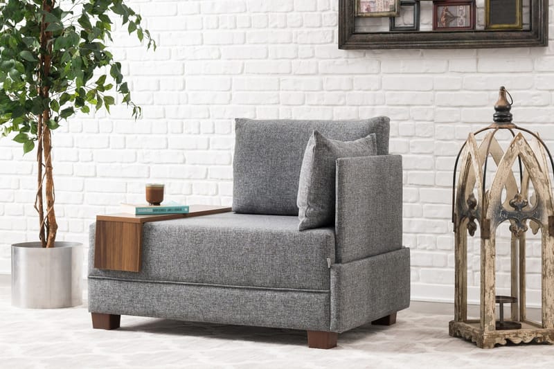 Algeria Fåtölj Höger - Grå - Möbler - Soffa - Modulsoffor - Övriga moduler till modulsoffa