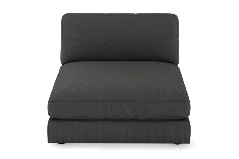 Arken 1-sits Divanmodul i Manchester - Mörkgrå - Möbler - Soffa - Modulsoffor - Övriga moduler till modulsoffa