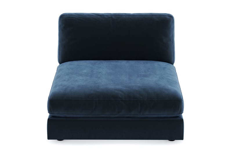 Arken 1-sits Divanmodul i Sammet - Blå - Möbler - Soffa - Modulsoffor - Övriga moduler till modulsoffa